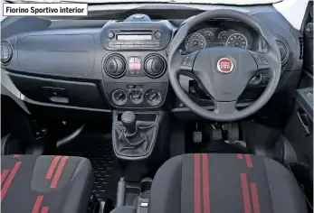  ??  ?? Fiorino Sportivo interior