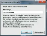  ??  ?? Verschlüss­eln Sie die Arbeitsmap­pe mit Ihren sensiblen Daten mit einem Kennwort.