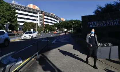  ??  ?? The Princess Alexandra hospital in Brisbane. A doctor and two nurses contracted the highly contagious UK Covid variant from a patient in the hospital, sparking a three-day city lockdown. Photograph: Darren England/AAP