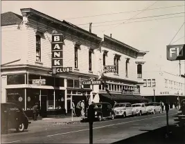  ??  ?? The Bank Club on F Street between Third and Fourth streets as seen in 1949.