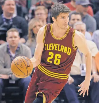  ?? RICK BOWMER, AP ?? Kyle Korver is 2- for- 10 and has endured back- to- back losses — to the Jazz and Trail Blazers — since joining the Cavaliers.