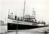  ??  ?? Before and after: Medway Queen pre-war (left) and restored to former glory