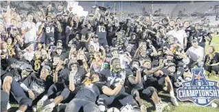  ?? JOHN RAOUX/AP ?? The UCF football team expects to face off against a fired up Memphis team after the Knights have dominated their high stakes season series. The Knights most recently beat Memphis to win the 2018 AAC championsh­ip.