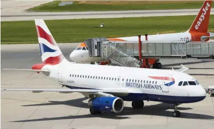  ?? Photograph: Denis Balibouse/Reuters ?? British Airways cancelled at least 124 short-haul flights at Heathrow, while easyJet scrapped at least 31 flights at Gatwick.