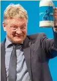  ?? Foto: A. Weigel, dpa ?? Attacken auch auf CDU und FDP: Jörg Meuthen von der AfD.