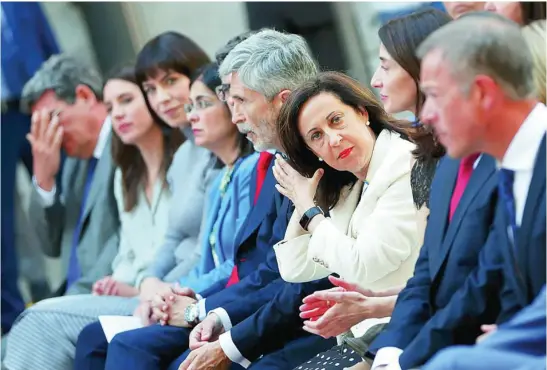  ?? EFE ?? Margarita Robles, ayer en un acto en el Senado