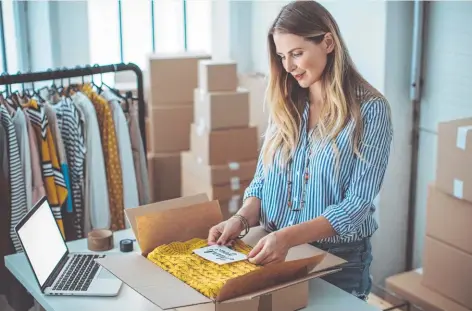  ??  ?? Clothing and shoes bought online that don’t fit properly can cost time and more money.Picture: iStock RETURN TO SENDER:
