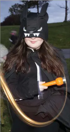  ??  ?? Aoife Coster all dressed up for the Kilcoole GAA Halloween Scary Trail at Druids Glen.