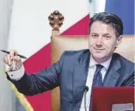  ?? Ansa ?? Neo premier Giuseppe Conte, presidente del Consiglio