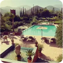 ?? ?? High sees: Kasbah Tamadot is dotted with idyllic vantage points to take in the Atlas Mountains