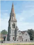 ??  ?? Die Trauung findet statt in der St. Mark’s Kirche in Englefield.