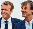  ?? Foto: afp ?? Präsident Emmanuel Macron mit seinem Umweltmini­ster Nicola Hulot.