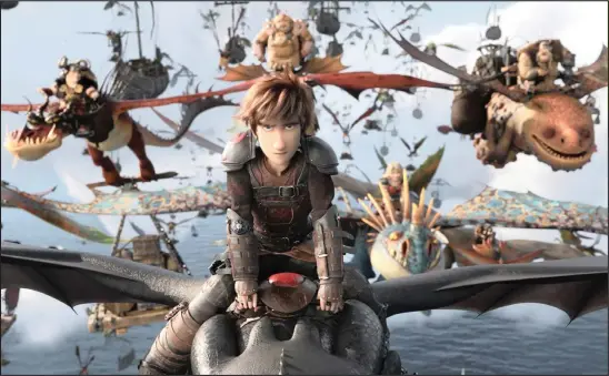  ??  ?? HICCUP in the adventure movie ‘How to Train Your Dragon: The Hidden World’ by DreamWorks Animation.