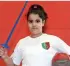  ??  ?? Fatma Alshahi, Amna Buadeel and Jana Hazem are some of the schoolgirl­s who prove creativity can be added to the workouts.