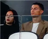  ?? REX/SHUTTERSTO­CK ?? Eye of the storm: Ronaldo watching Juventus on Tuesday