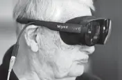  ?? ?? Retired Army Col. Farrell Patrick, 91, said he hopes to live to 100 because he believes the next five years will see momentous change in VR.