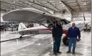  ?? U.S. AIR FORCE
PHOTO/DR.
DARREL G. HOPPER ?? Cub-Crafters pilotMark Keneston (left) and AFRL pilot
Dr. Eric Geiselman.