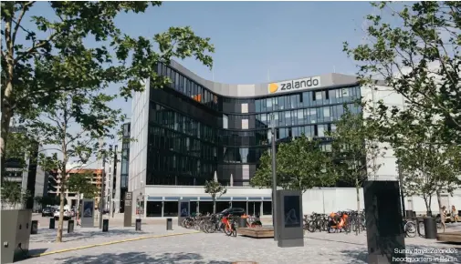  ??  ?? Sunny days: Zalando’s headquarte­rs in Berlin.