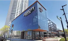  ?? ANGELA PETERSON / MILWAUKEE JOURNAL SENTINEL ?? Good City Brewing’s downtown location across from Fiserv Forum opened in early 2019.