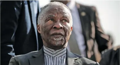  ?? Picture: AFP ?? STEPPING UP AGAIN. Former president Thabo Mbeki has started to add his perspectiv­e in the political arena on the decline of the ANC.