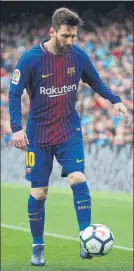  ?? FOTO: PEP MORATA ?? Leo Messi La figura del Barça