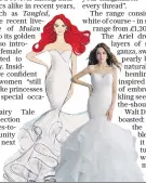  ??  ?? A dress inspired by The Little Mermaid’s Ariel