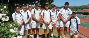  ?? Photo: Supplied ?? The St Andrew’s side that won the Settlers Cup over the weekend are, from left to right, Scott Cuthbert, Gareth Sparks, Ignus Potgieter, Christian Roebert, Murray Breetzke, Ryan Stoddart, Connor Wishart and Dylan Bowker.