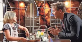 ?? GREG GAYNE/FOX ?? “MasterChef” judge Gordon Ramsay assesses the culinary skills of young chefs on Fox’s “MasterChef Junior.”