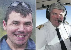 ??  ?? Jeffrey Bird, left, and Reynold Johnson, were killed in a plane crash this week.