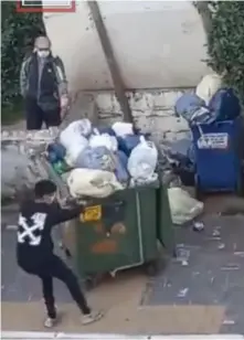  ?? (Screenshot) ?? ‘IT WASN’T us – it was secular kids who don’t even live in Bnei Brak’: Vandalism by youths in the city plays out in this video from January 25 on the Kikar Hashabbat website.