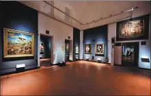  ?? XINHUA PHOTOS ?? Above and right: The world-renowned museum, the Uffizi Galleries in Florence, central Italy, has launched an initiative to “scatter” the riches of its collection around Florence and other parts of Tuscany.