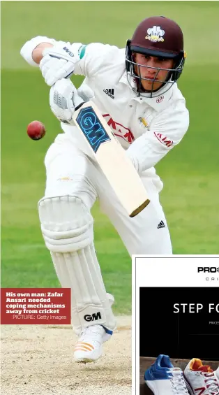  ?? PICTURE: Getty Images ?? His own man: Zafar Ansari needed coping mechanisms away from cricket