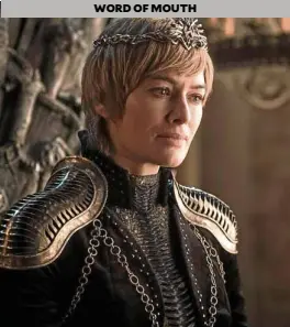  ??  ?? Lena Headey in “Game of Thrones”