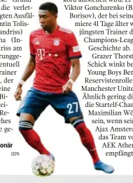  ?? GEPA ?? Bayern-Legionär David Alaba