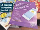  ?? ?? A cervical screening leaflet