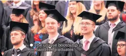  ?? The unique bootcamp is on hand for graduates ??