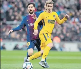  ?? FOTO: PEP MORATA ?? Griezmann prefiere seguir en la Liga para jugar al lado de Messi