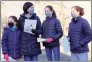  ?? Jarret Liotta for Hearst Connecticu­t Media ?? The Ward family of Darien attend Ash Wednesday services at Saint Luke’s Parish, including, from left, Margaret, 9, mom Lida, Caroline, 12, and Charlotte, 15.