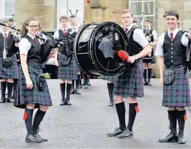  ??  ?? Competitor­s Morrison’s Academy Pipe Band