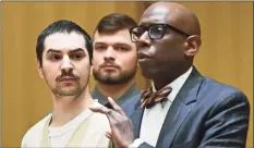  ?? Erik Trautmann / Hearst Connecticu­t Media file photo ?? Brandon Wagshol appears with his attorney Darnell Crosland on Feb. 5, 2020, at state Superior Court in Stamford for arraignmen­t on charges of assaulting his father.