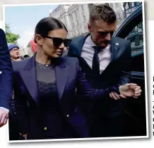  ?? ?? Leaving court: Rebekah and Jamie Vardy and, left, Wayne and Coleen Rooney this week