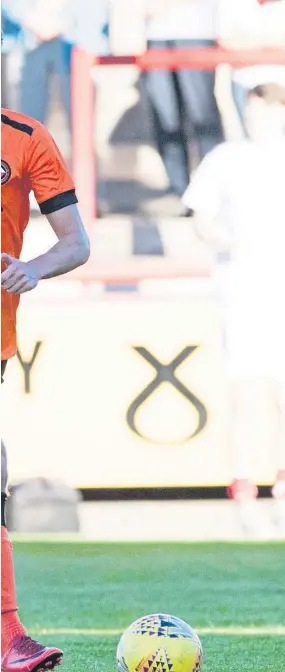  ?? Picture: SNS Group. ?? Callum Booth in action for new club Dundee United after being released by Partick Thistle.