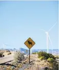  ?? ?? Signage to help to protect Peninsular bighorn sheep is posted along Interstate 8 in East County. Over the past decade, more than two dozen have been struck and killed.