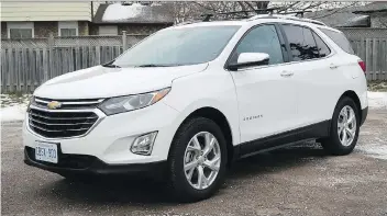  ?? JIL MCINTOSH/DRIVING ?? The 2018 Chevrolet Equinox Premier Diesel AWD is endowed with good looks.