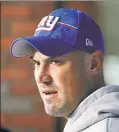  ?? Noah K. Murray ?? OUTTA HERE? Giants offensive coordinato­r Mike Kafka had a second interview with Seattle for its head coaching vacancy.