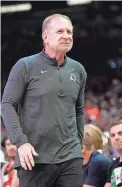  ?? MICHAEL CHOW/THE REPUBLIC ?? Suns owner Robert Sarver walks to his seat during the third quarter of Sunday’s game against the Kings at Footprint Center in Phoenix.