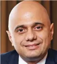  ??  ?? Migrant move: Sajid Javid