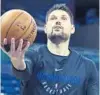  ?? STEPHEN M. DOWELL/STAFF ?? Magic officials want Nikola Vucevic, their 7-foot starting center, to shoot more 3s this season.