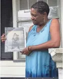  ??  ?? Alrita Pollard Lewis of Evansville, Ind., says her grandfathe­r Lent Shaw didn’t attack anyone but was lynched simply for being a successful black farmer.