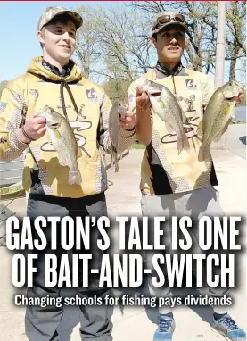  ?? | DALE BOWMAN/ FOR THE SUN- TIMES ?? Streamwood’s Jake Gaston ( left) and Christian Hernandez won the Busse Main Sectional on May 5 to qualify for the IHSA bass- fishing finals, which will be held Wednesday and Thursday on Carlyle Lake.